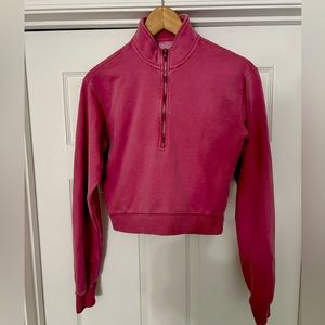 American Tall size XS pink cropped sweatshirt